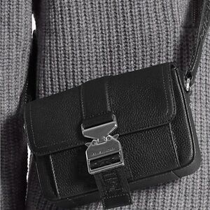 Michael Kors Black Leather Crossbody Bag